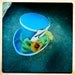 BLUE AND GREEN MAD HATTER HAT