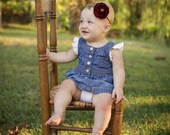 Red Vintage Inspired Flower Headband made for Newborn, Infant, Baby, Girls, Toddler, Adults Christmas  photography props