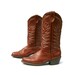 Vintage Mens Cowboy Boots Terra Cotta Brown