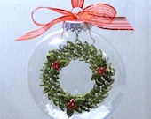 Quilled Wreath Inside Glass Ornament Pattern