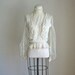 vintage ivory lace blouse - ROMANCE edwardian style blouse / S