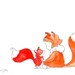 Fox Girl Brunette Archival Print 8x10