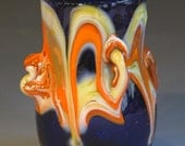 Beautiful, Wild Blown Glass Wine Cup Sake Whiskey Scotch Liqueur George Watson