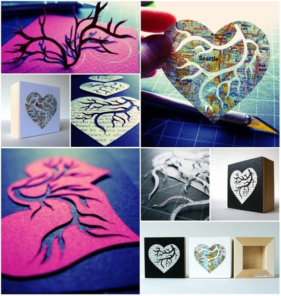 Father (Definition) Original Handcrafted Papercut by PaperCutWorks