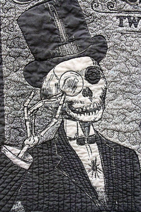 Day of the Dead Throw Size Quilt Custom Order Yours Today Carbarlick Acid Two Step Day of the Dead Quilt