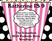 Movie Birthday Invitations Movie Night Birthday Invitation Printable Digital Party Invite Boy or Girl Il_170x135