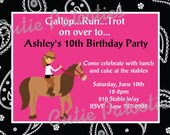 Horse Birthday Invitation Western Birthday Invitations Matching Decorations Available Il_170x135