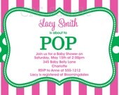 She's About to POP Baby Shower Invitation , She's Ready to POP Baby Shower Invitations, Printable or Printed Il_170x135