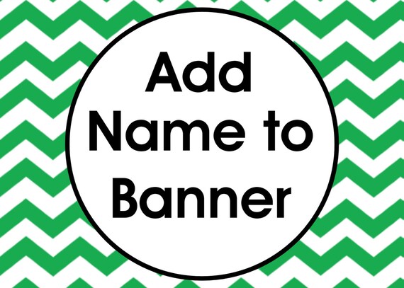 Add Name to Happy Birthday Banner Il_570xn