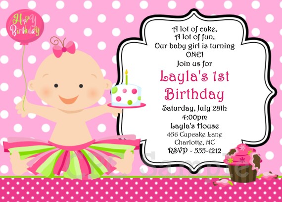 Smash Cake Invitations Boy Girl Smash Cake Birthday Party Invitation Printable or Printed Il_570xn