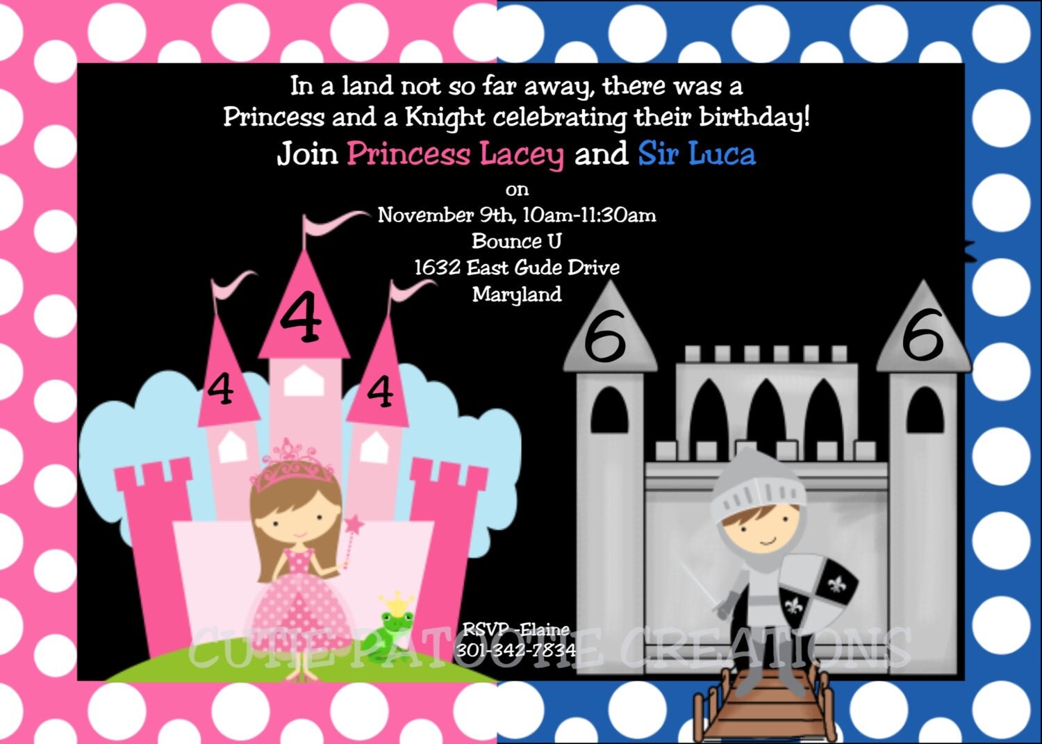 Knight Party Invitation