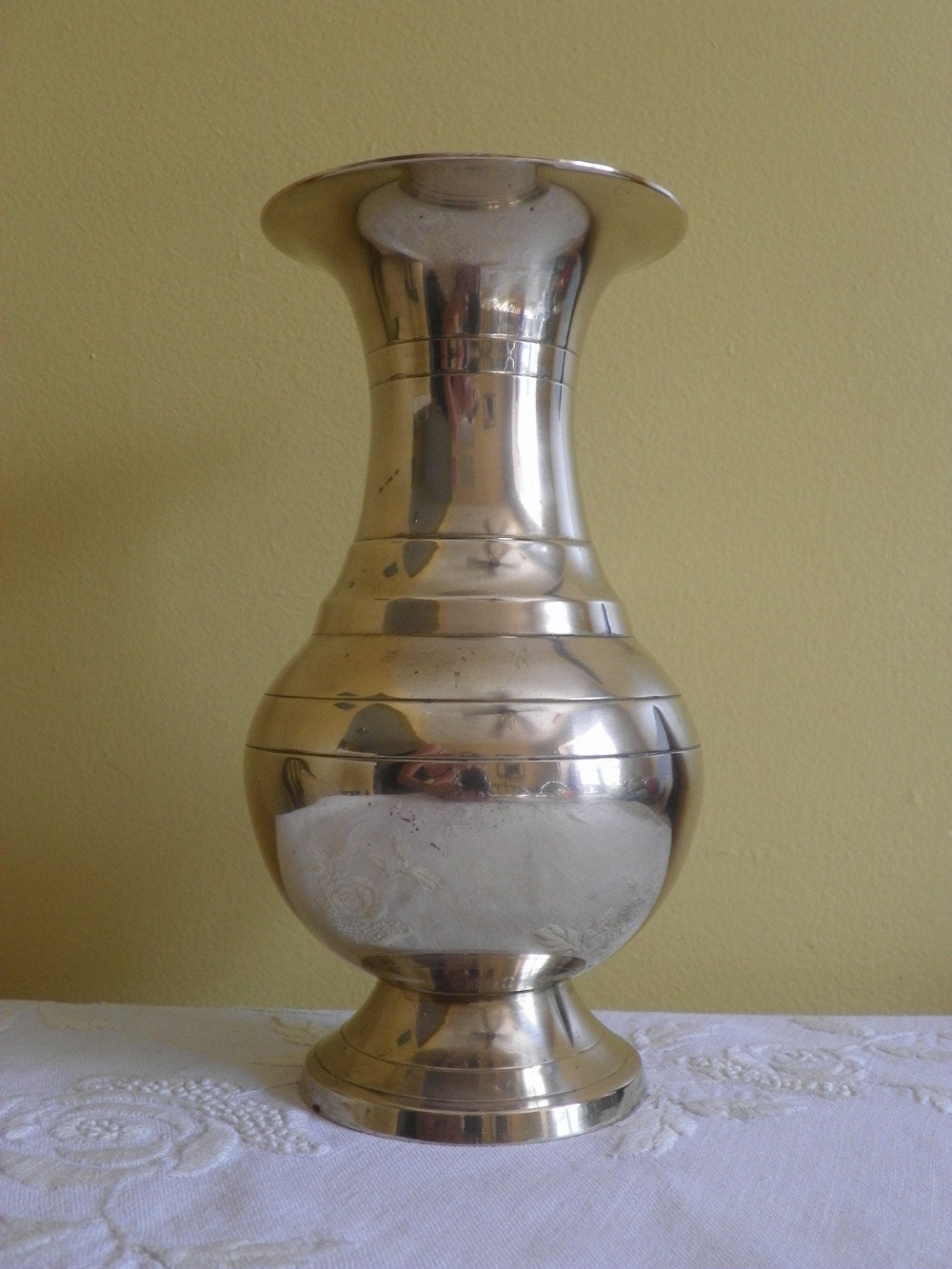 Large Vintage INDIA Brass Vase