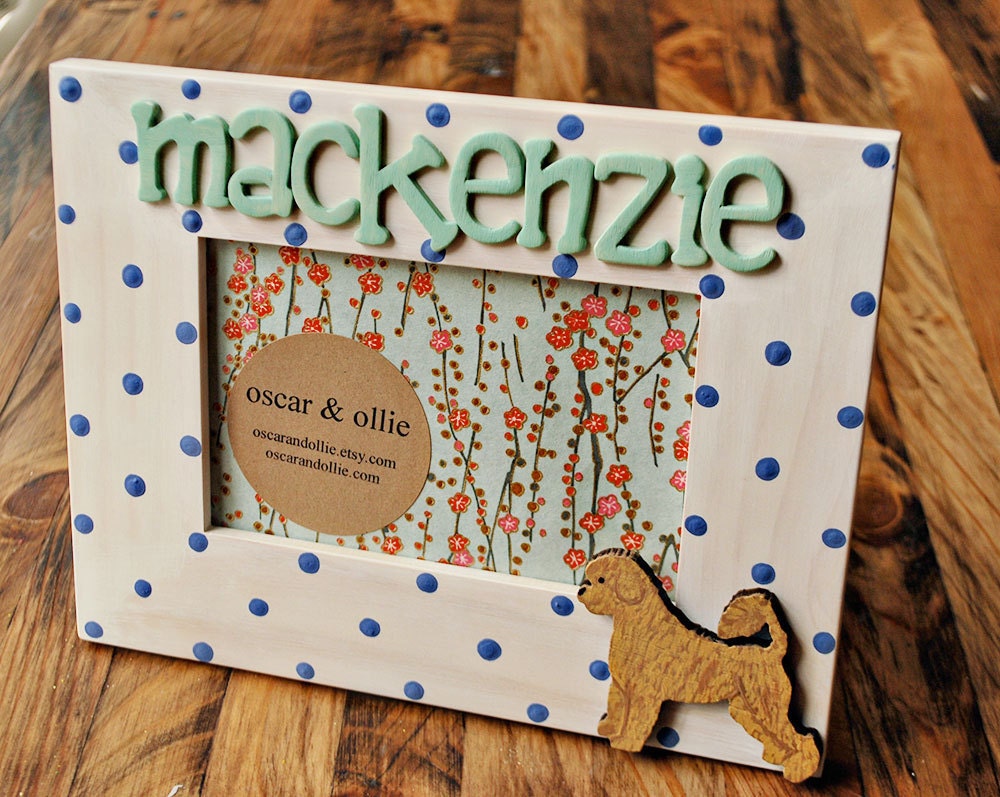 goldendoodle picture frame dog picture frame labradoodle frame customized kids frame personalized frame for kids by oscar & ollie