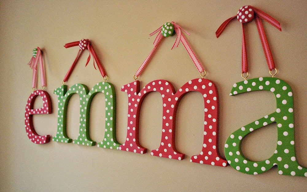 hanging wooden letter wooden wall letters hand painted letters for wall childrens wall letters by oscar & ollie