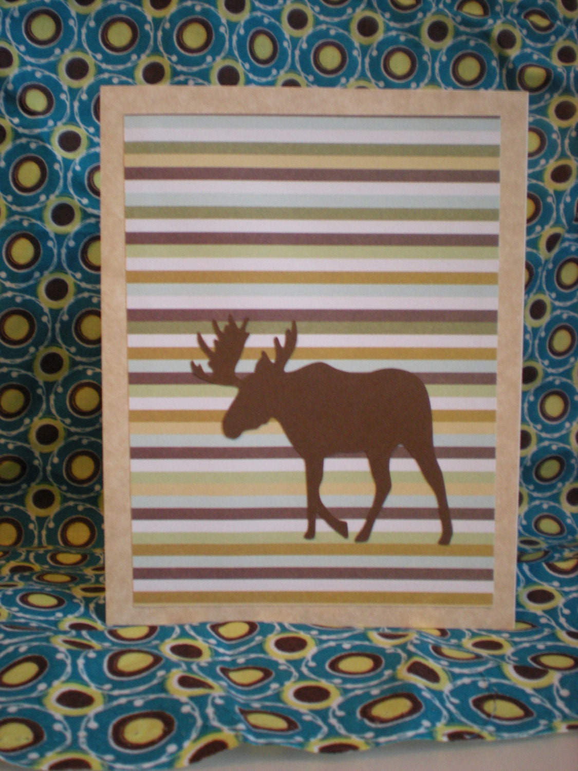 Handmade Blank Moose Card