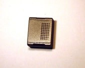 Pill Box Micro size Metal Case HandMade Small PillBox for daily use or Cool   Gift. Utility Belt Fetish Future Vintage - Micro Vent Silver
