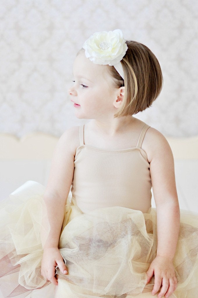 flower girl dress, tulle flower girl dress, gold champagne flower girl dress