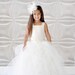 CUSTOM LISTING Flower Girl Wedding Dress,  Ivory Flower GIrl Dress, Sewn Tutus, Chic tutus, couture flower girl dress