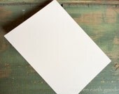 50 A6 Flat Cards: 50 Recycled Flat Cards, Eco-friendly Flat Cards 4 5/8" x 6 1/4" - bright white, natural white or ivory