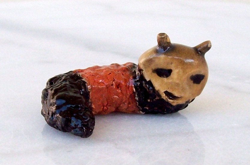 Wooly Worm, Wooly Bear Caterpillar Handmade Figurine