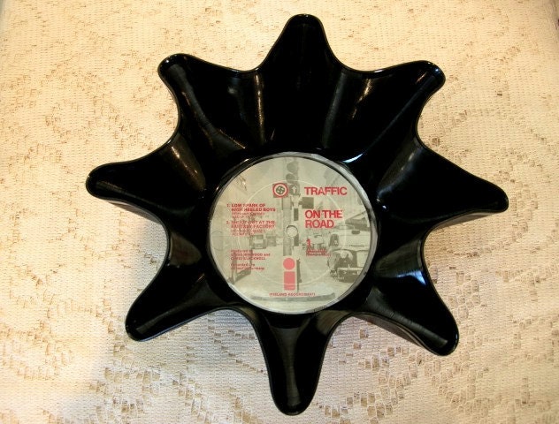Traffic Steve Winwood Record Bowl Made From Recycled Vinyl Album