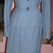 Ladies 1940s wool suit with velvet trim