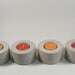 No.2 Round Concrete Tea Light Candle Holder - set of 4 - light grey