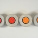 No.2 Round Concrete Tea Light Candle Holder - set of 4 - light grey