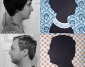 Personalized Silhouette Pillows. Two Faces. Two Pillows. Choose your fabric.