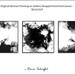 Modern Abstract. Original Painting. 36" Free Shipping. Black and White. Title Oil and Water. by Renae Schoeffel