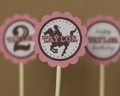 Cowgirl Cupcake Topper JPEG
