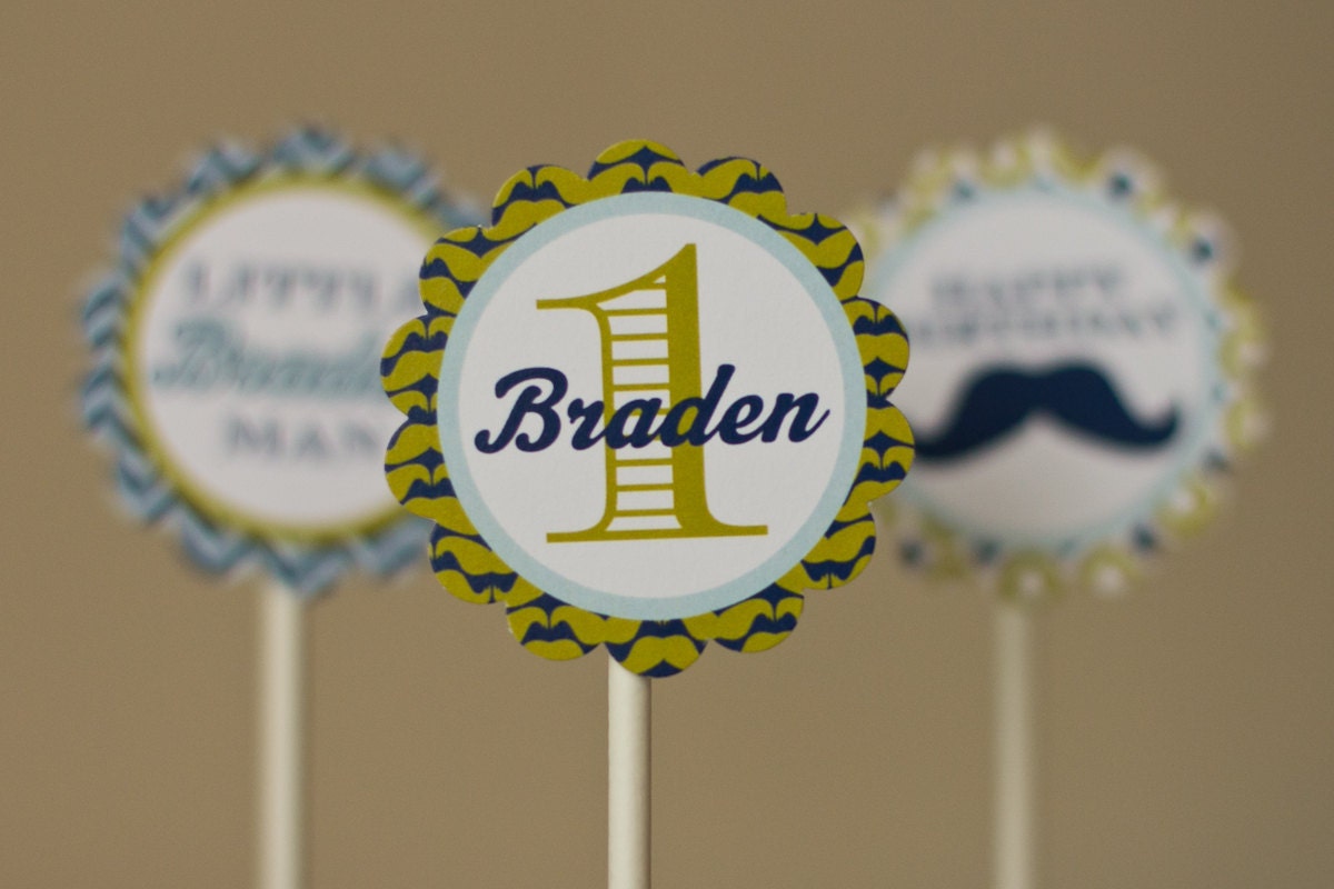 Mustache Bash Cupcake Topper JPEG Il_170x135