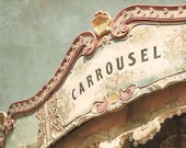 Carnival photograph - fine art photography print - dreamy, pastel, carousel photo, Barcelona, home decor