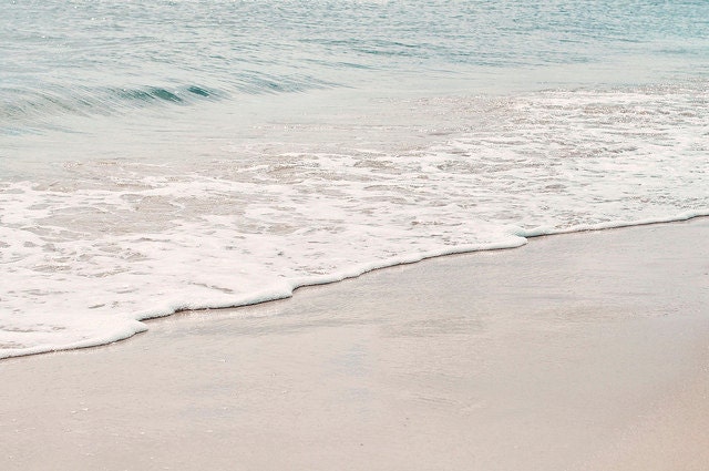 Serenity by the sea - fine art photography print - sea blue landscape water blue peaceful aqua turquoise - photographybykarina