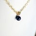 Black Pearl Necklace 14k Gold on Goldfilled Chain