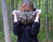 Button Up Cowl Chunky Diamond - Made to Order