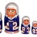 New England Patriots nesting doll matryoshka 5 pc - free shipping