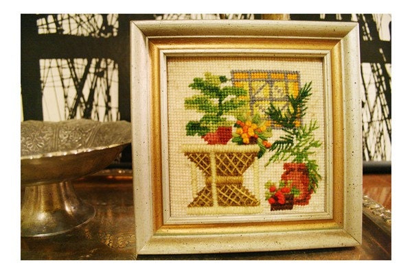 1970s Houseplant Needlepoint