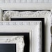 Set of 4 CHALKBOARD Collage Wedding Signs Framed Vintage Style Wall Decor Shabby Chic Collection Chalk Boards Magnet Board - MORE COLORS