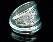 Recycle Upcycle Silver Spoon Ring - Lady Doris aka Princess - Silverware Ring