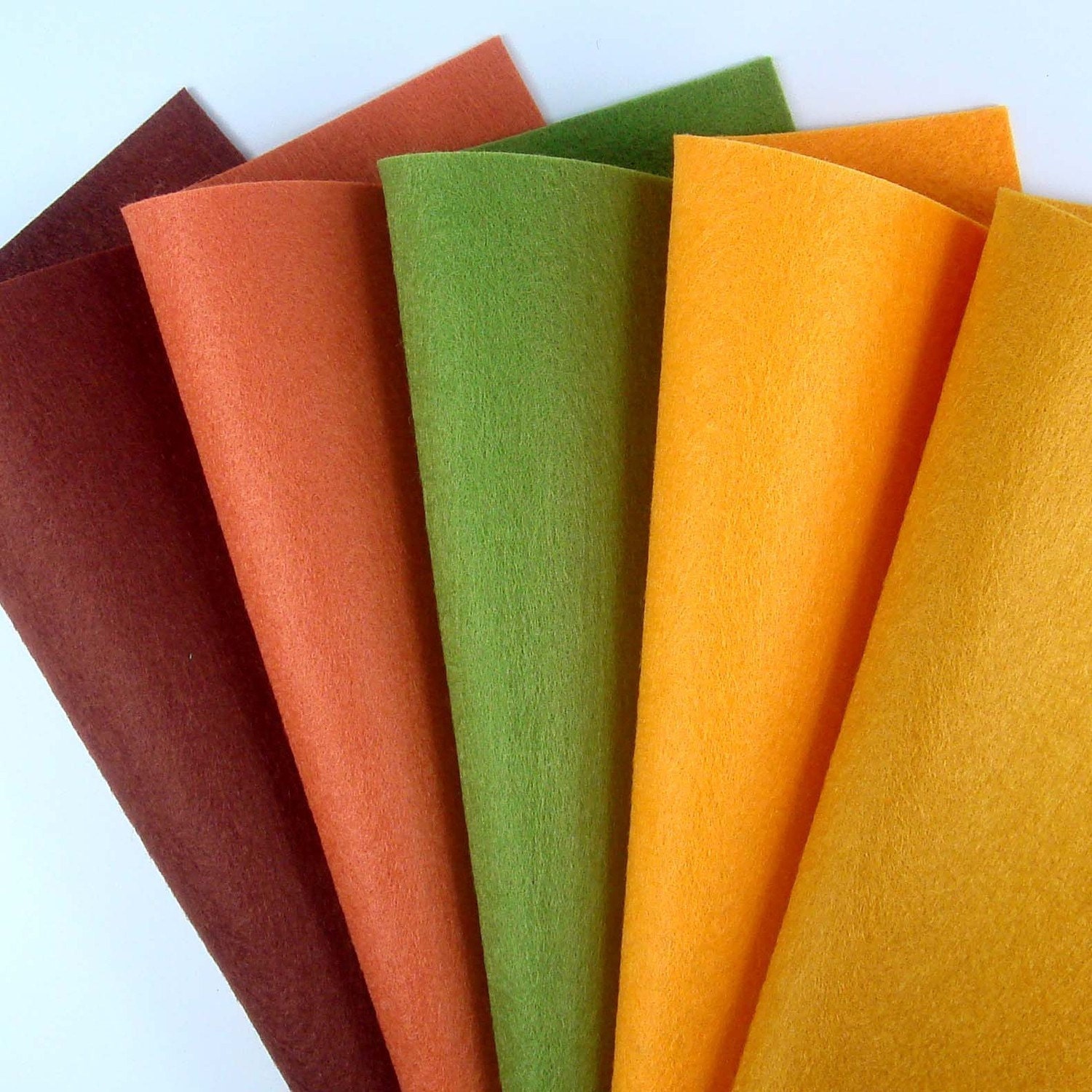 5 Colors Felt Set - Autumn Leaves