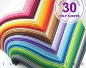 30 Felt Sheets - Pick your own colors