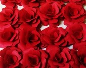 Paper Roses 2 inches  In Any Color any Quantity embellishment,wedding,escort cards, anniversary cupcake toppers