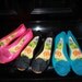 Hot pink Peep-toe ballet flats ,Last  Sale size 7,5