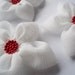 White Flowers Handmade Appliques Embellishments(3 pcs)