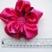Hot Pink-Purple Flowers Handmade Appliques Embellishments(3 pcs)