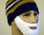 Bearded Beanie Rams Football Team Hat