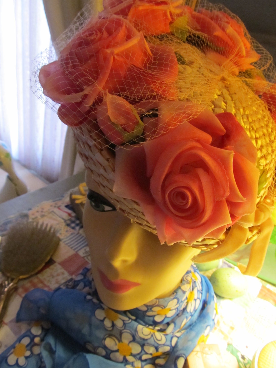 RESERVED-Vintage Spring Easter Designer Hat