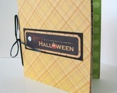 Halloween Mini Brag Book, Scrapbook Album, Guest Book  - 10 Pages