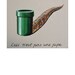 Mario Pipe Magritte Pipe, 8x8 print of original painting